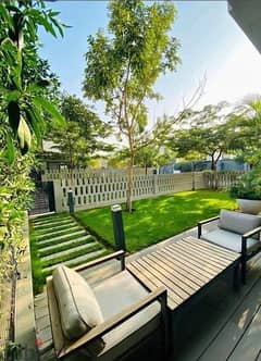 For sale, duplex with garden, 220 meters + 50 private garden, on Suez Road, in Creek Town, in installments 0