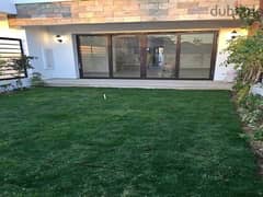 Apartment for sale, ground floor, with a large garden, 169m, in Sarai Compound, directly in front of Madinaty and near El Shorouk. 0