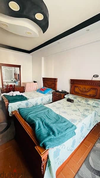 غرفة نوم شبابي كاملة خشب زان استعمال خفيف 4