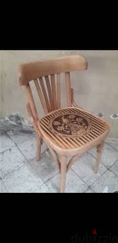 كرسي خشب