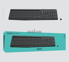 كيبورد لوجيتك لاسلكي Logitech MK235 Wireless Keyboard وارد الامارات 0