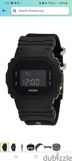 G-Shock Watch for Men, Quartz Movement, Digital Display