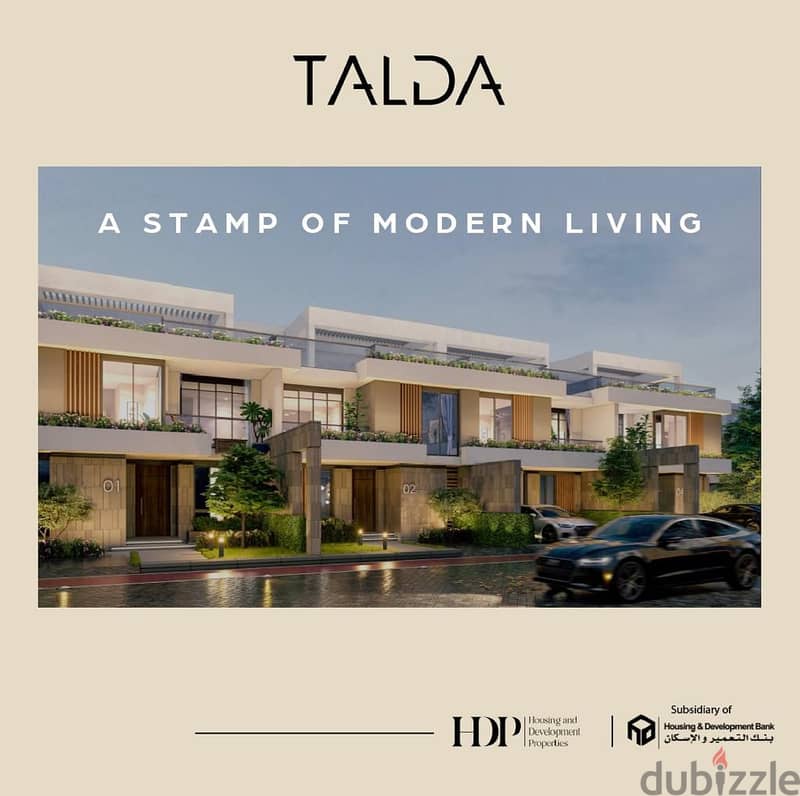 شقة 121 متر للبيع مقدم 650 الف و اقساط علي 9 سنين في كمبوند تالدا في المستقبل سيتي Talda Mostkbal City 3