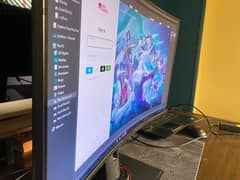 asus 27in curved monitor 165 hrtz 1ms for gaming