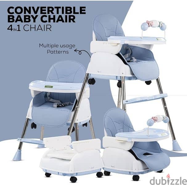 Baybee 4 in 1 Nora Convertible High Chair 2