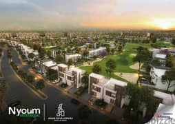 Apartment for sale view  landscape semi finished prime location in compounds nyoum mostkbel city delivery  3 years