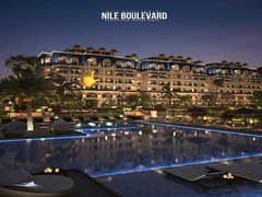 Apartment for sale next to Al Rehab City, wonderful view, on Nile Boulevard, New Cairo