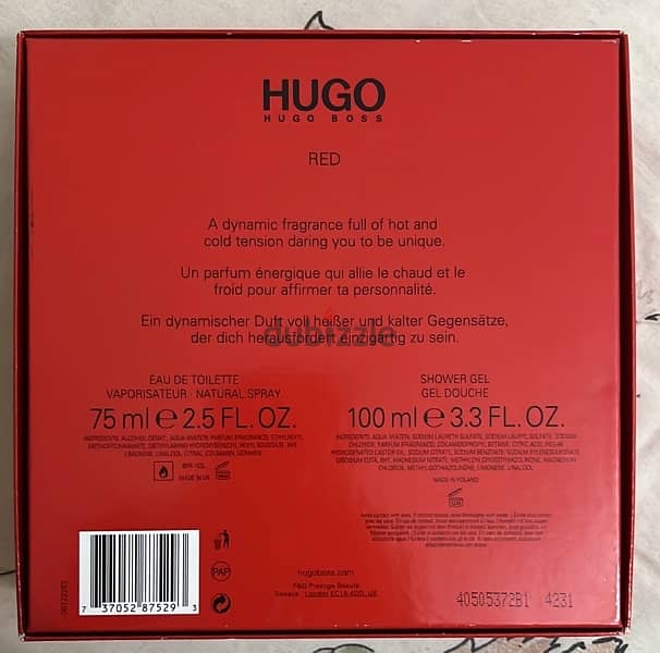 For sale original Hugo Boss Red perfume. 2