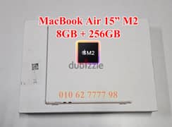 MacBook Air M2 15 Inches 8GB + 256GB جديد متبرشم ضمان الوكيل
