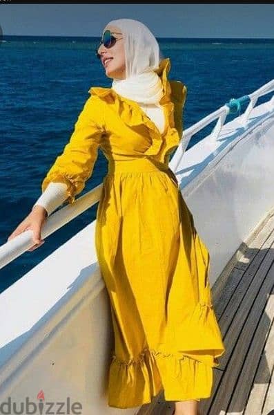 فستان أصفر trendy 1