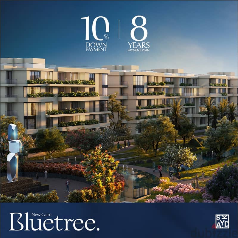 شقه للبيع في التجمع 115م كمبوند بلو تري بجوار النادي الاهلي ,Blue tree 2