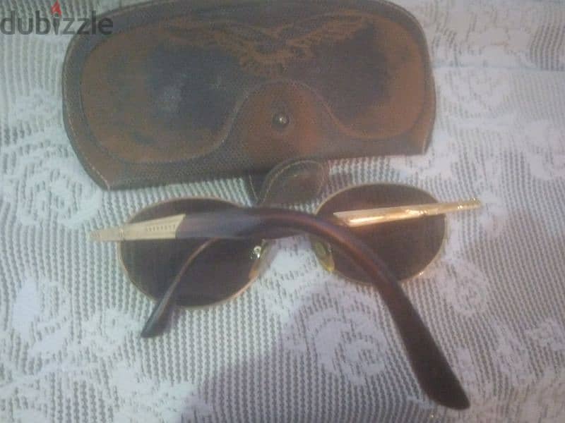 Authentic Vintage Original Police 2275 Oval Golden Metal Sunglasses 4