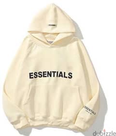 Authentic cream essentials hoodie size M