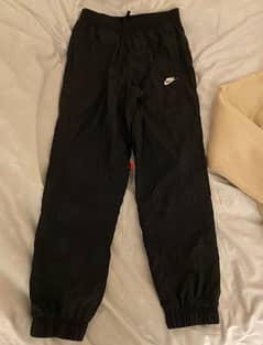 Nike black cuffed pants size M authentic