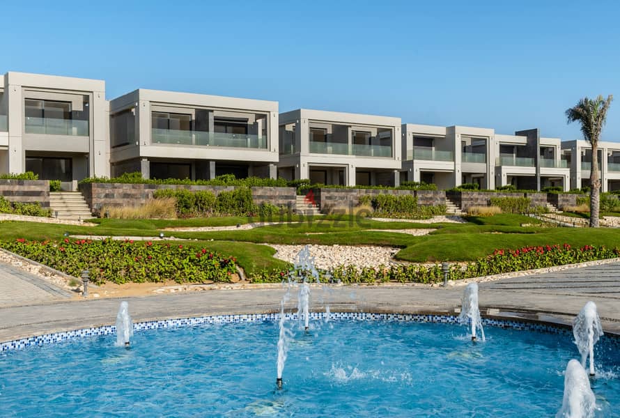 first row sea view twin house villa for sale in lavista ras el hikma 7