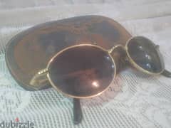 Authentic Vintage Police 2275 Oval Golden Metal Sunglasses. 0