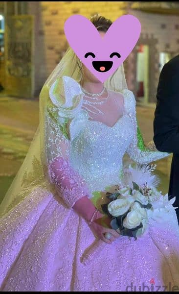 فستان زفاف جديد حاله ممتازه 2
