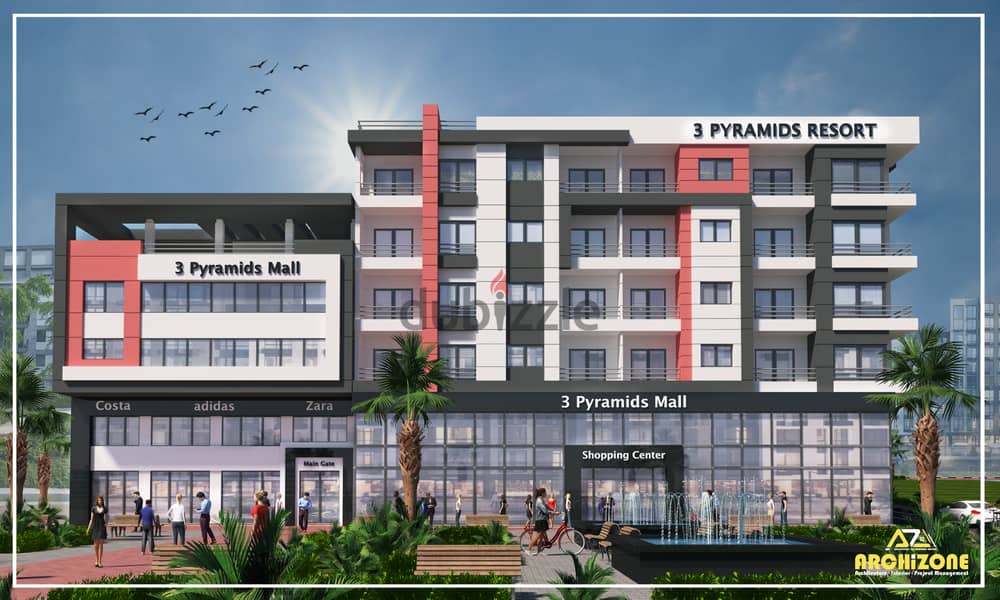 Lovers of excellence and sophistication, live and invest with us in Three Pyramids 2