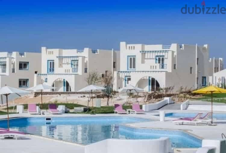 Two-bedroom chalet, fully nautical, double view, prime location, in Mountain View Sidi Abdel Rahman village 1