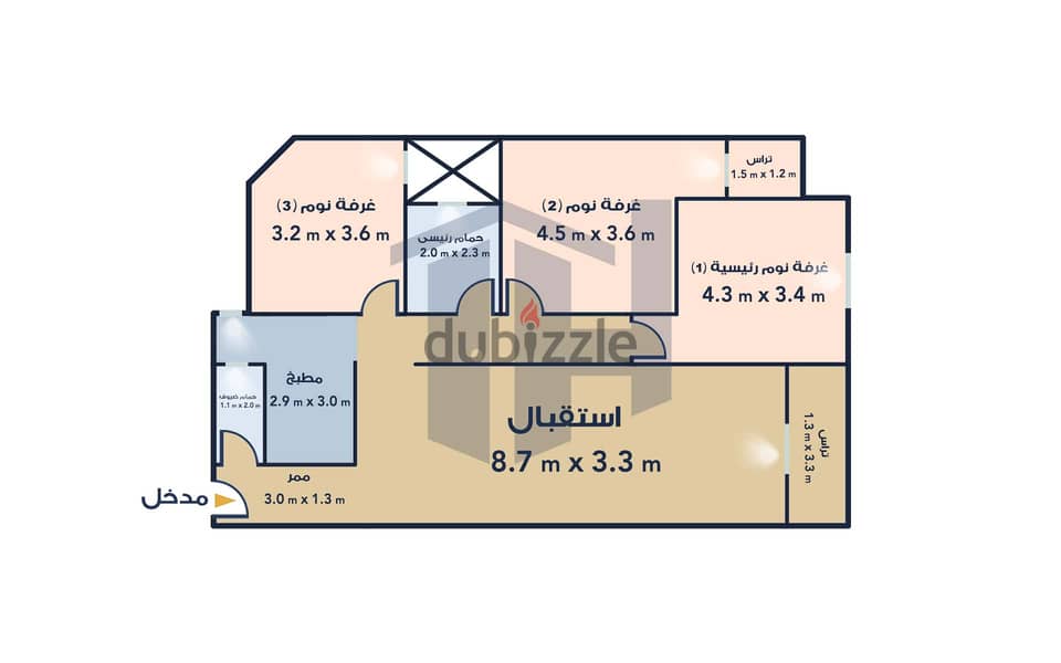 Apartment for sale, 125 m, Safi Smouha (Kamal El Din Salah St. ) 3