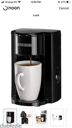 black + decker 1 cup coffe maker