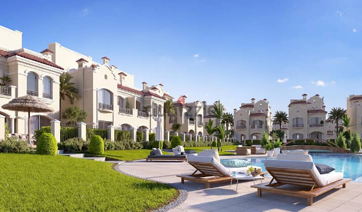 230m villa with sea view in the best location in La Vista City 10