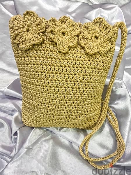 Crochet Tote Bag | شنطة كروشيه 4