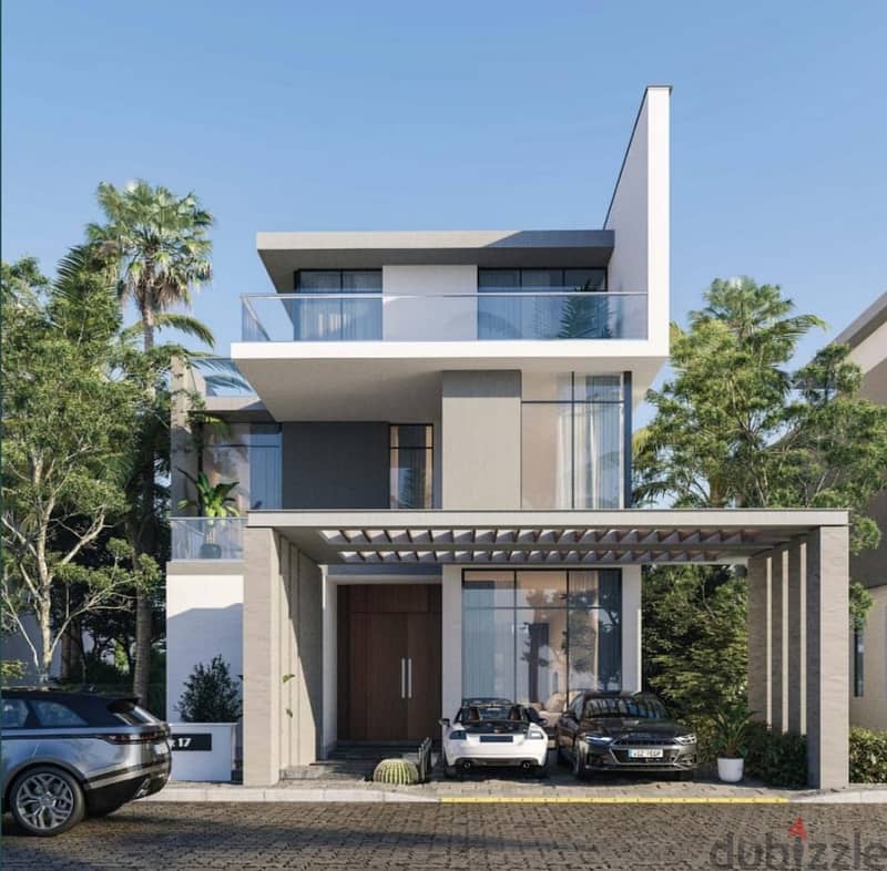 Villa 350m for sale on suez road , compound saada new cairo 3