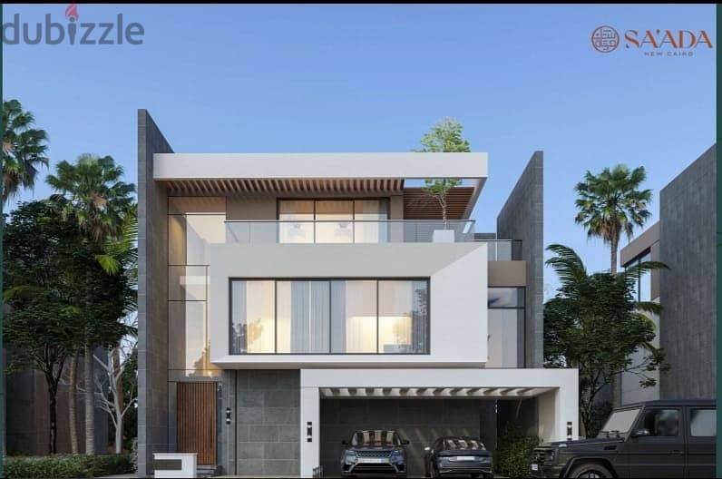 Villa 350m for sale on suez road , compound saada new cairo 4