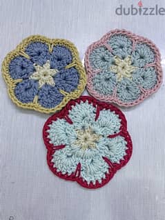 Crochet Costers | كوستر أكواب و أطباق كروشيه 0