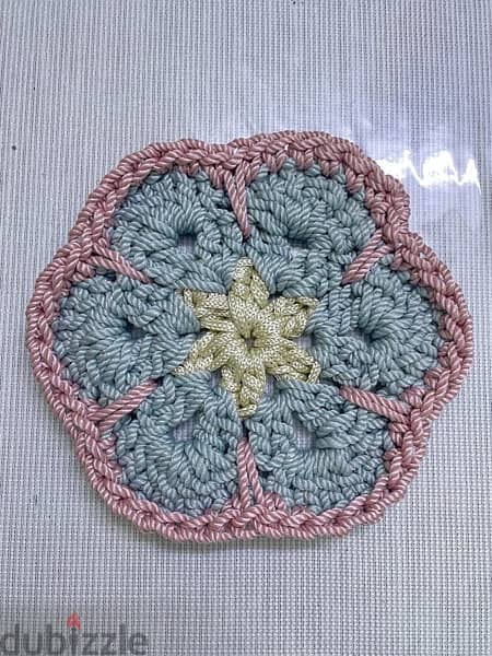 Crochet Costers | كوستر أكواب و أطباق كروشيه 2