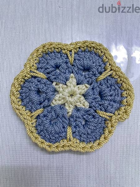 Crochet Costers | كوستر أكواب و أطباق كروشيه 3