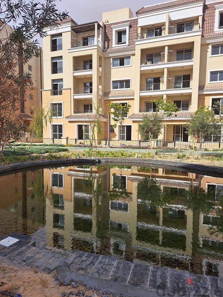 For sale, two-bedroom apartment with a 220 sqm garden, in installments over 8 years, in New Cairo 1