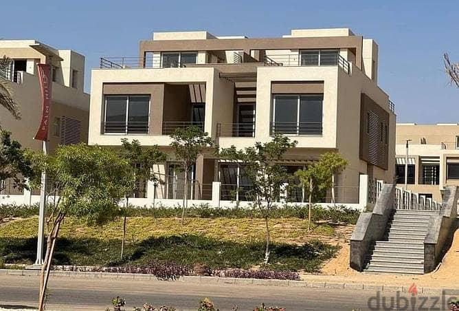 Corner 3BR town villa for sale 243m with installments over 8y in Palm Hills New Cairo  تاون فيلا كورنر للبيع في بالم هيلز التجمع الخامس 13