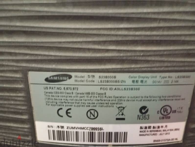 Samsung screen syncmaster s23B300 4