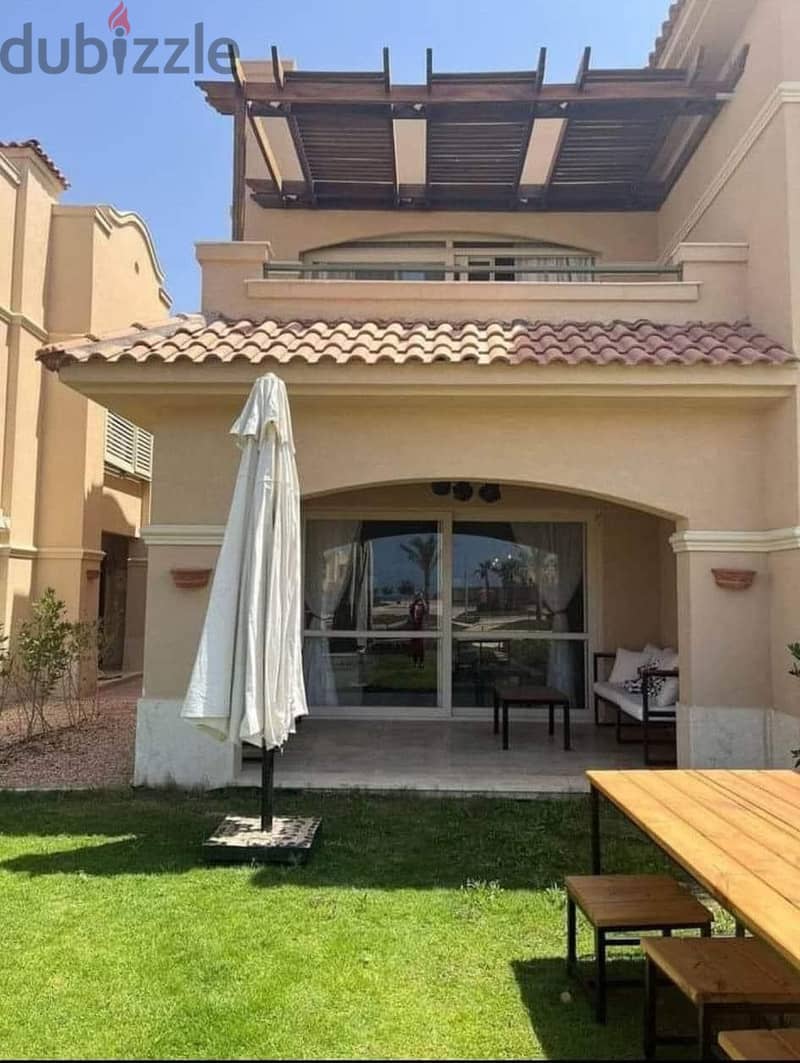 Ground chalet with garden, two rooms for sale in La Vista Gardens, Ain Sokhna, wonderful view 13