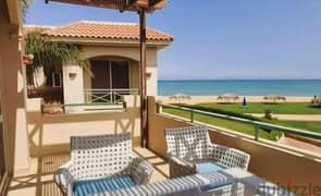 Sky chalet for sale "119 meters + Nanny's room" view lagoon in Telal Ain Sokhna village next to Porto fully finished in installments