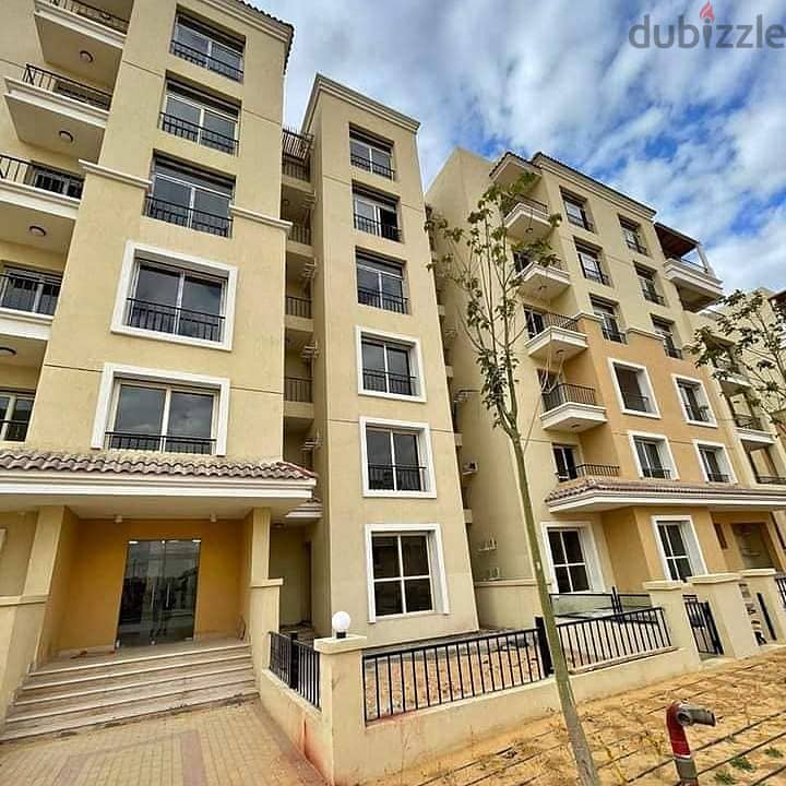 158 sqm apartment for sale, 39% discount, great location, close to the American University, New Cairo, Sarai New Cairo Compound 4