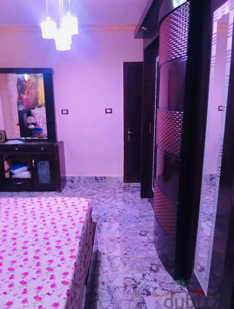 Fully air-conditioned. . Furnished apartment of 84 square meters for rent in the first district, next to Americana Plaza, Sheikh Zayed 15