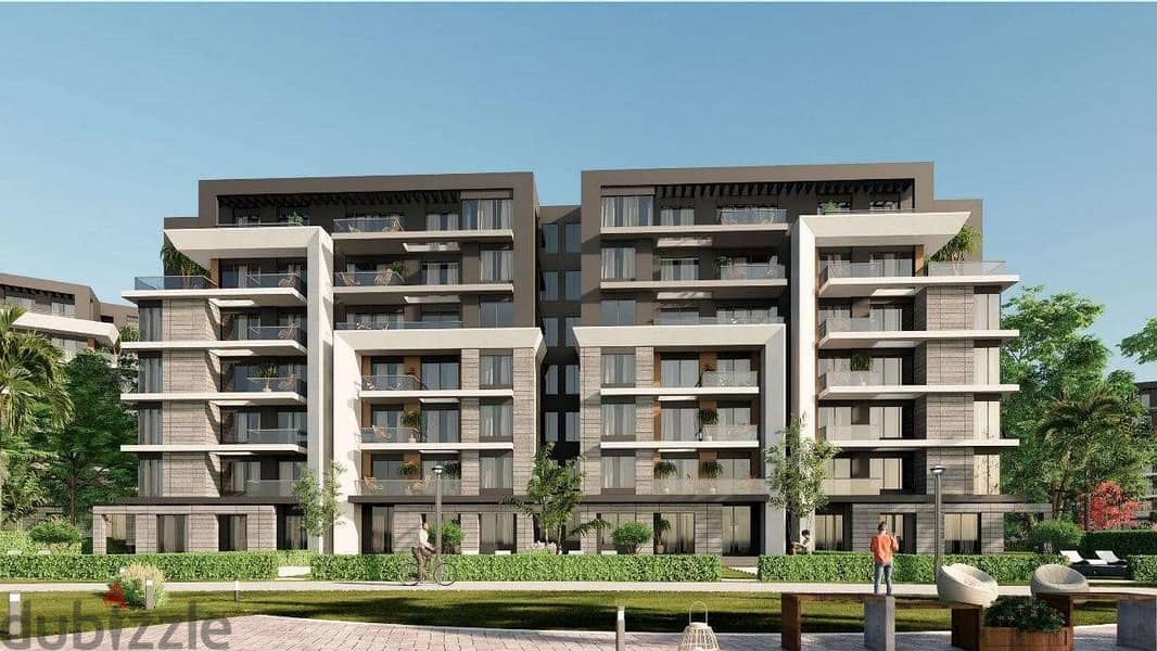 Installments over 120 months. . 155 sqm apartment with garden for sale in Mostakbal City, Monark Mostakbal City 1