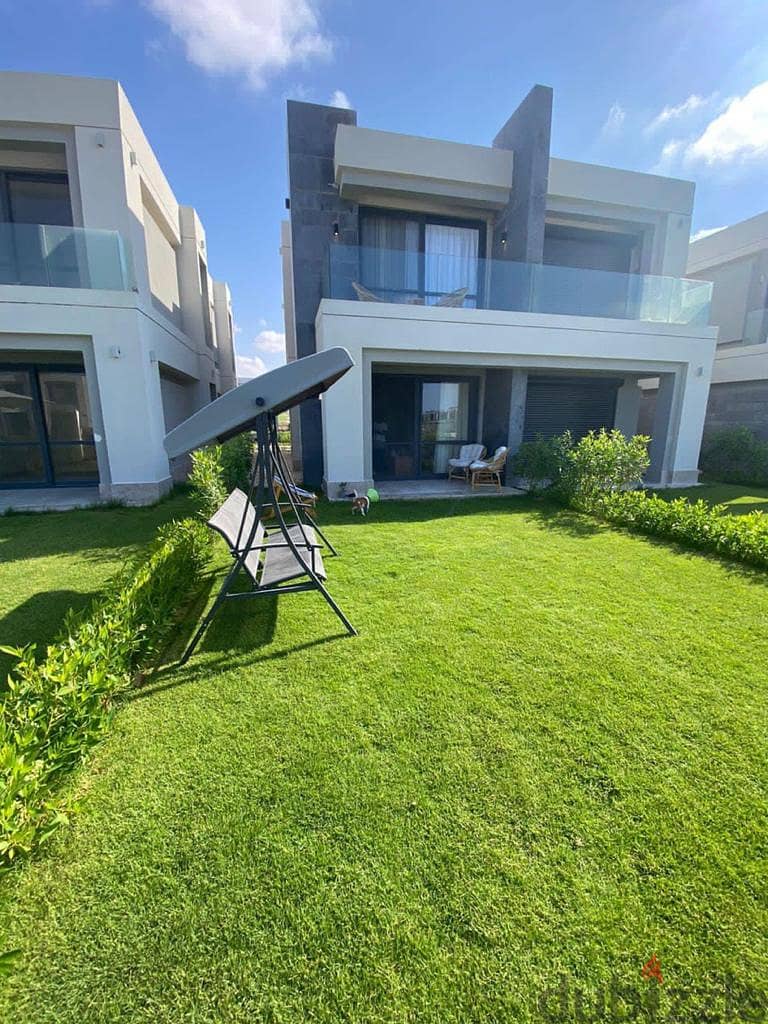 Twin house 140 m for sale + 40 gardens, immediate receipt, fully finished, in Ras El Hekma, North Coast, La Vista Ras El Hekma Compound 5