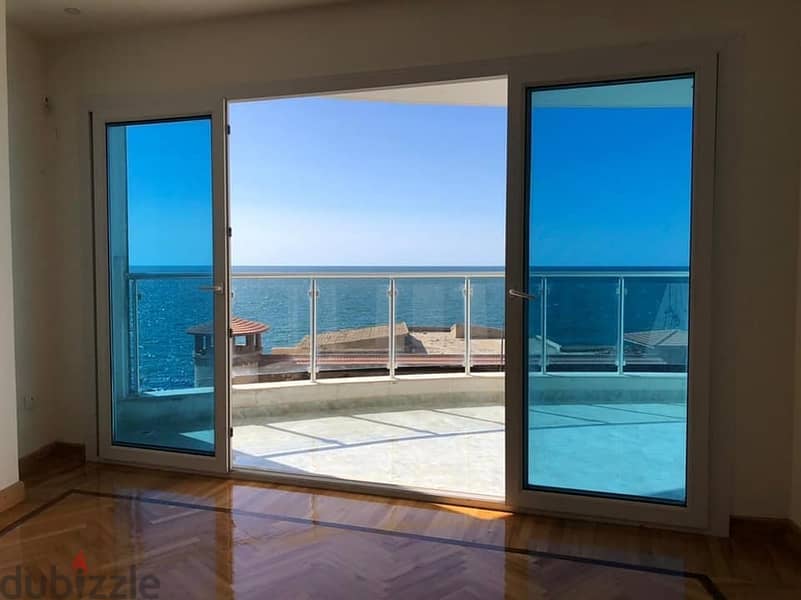 For sale a chalet on the northern coast, overlooking the sea, in El Alamein Towers 6