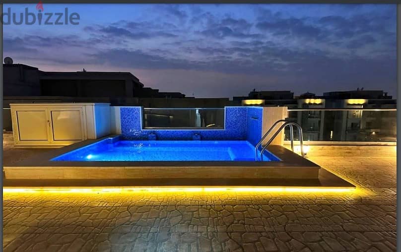 Penthouse with immediate receipt, private pool, for sale in Fifth Settlement, Galleria Compound 2