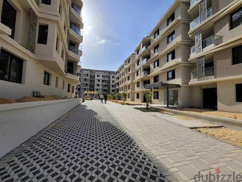 154m apartment with garden for sale in Badya Palm Hills, 6th of October Compounds Badya Palm Hills 6