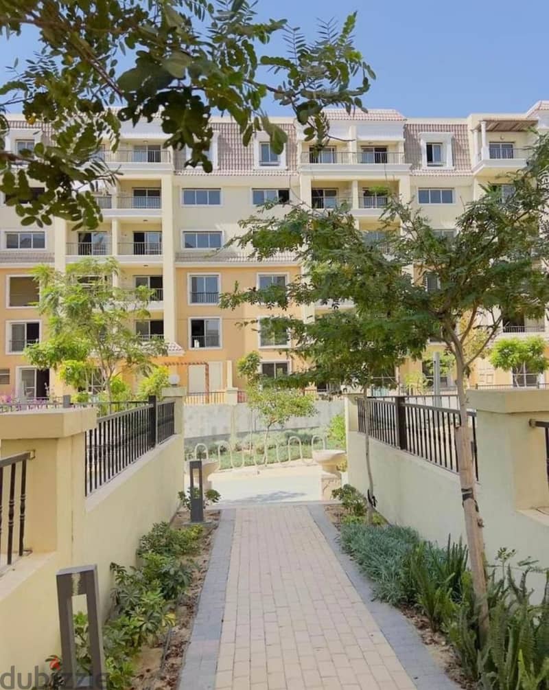 Apartment For Sale In Sarai New Cairo in El-Mostakbal City - شقه للبيع في سراي في  المستقبل سيتي سورر في سور مع مدينتي 3