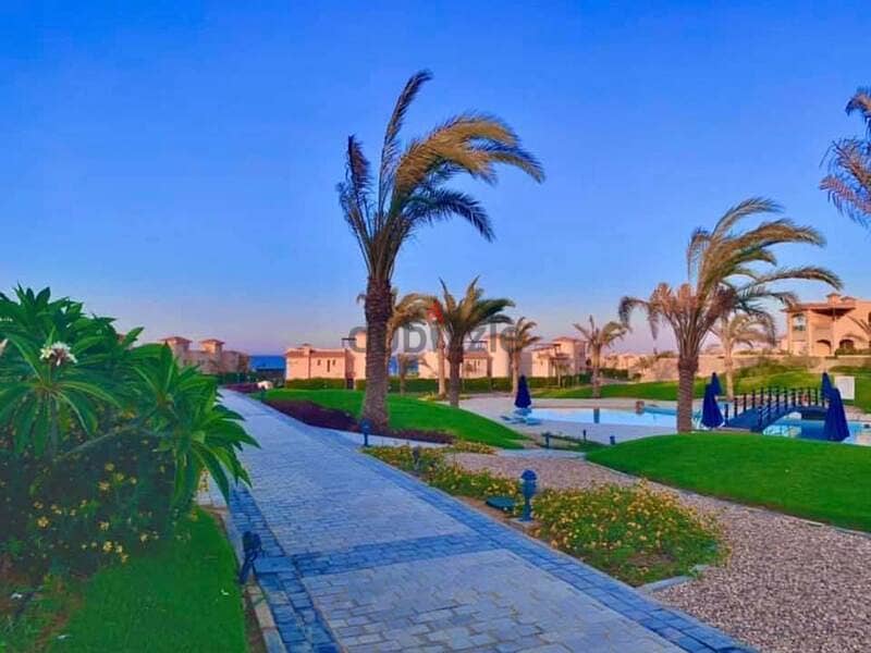 Ground chalet with garden for sale, 130 meters in La Vista Gardens, Ain Sokhna, wonderful view 10