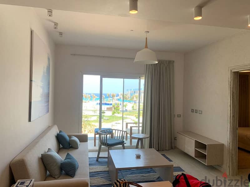 Last chalet with a roof for sale in Ras El Hekma, Fouka Bay, North Coast, 3 rooms directly on the sea, with a 10% down payment and installment 7 year 3