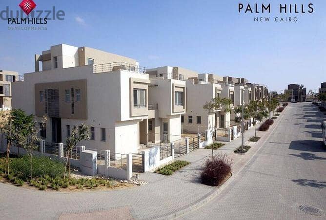 Corner 3BR town villa 243m with installments over 8y in Palm Hills New Cairo تاون هاوس فيلا كورنر243م باقساط 8 سنين بالم هيلز التجمع الخامس 6