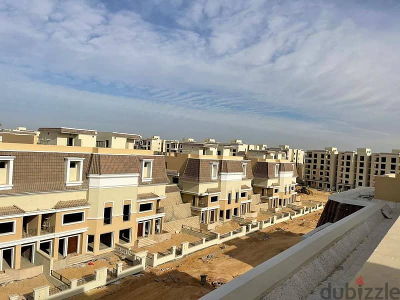 S Villa  for sale in Sarai Compoun next to Madienty, 239 sqm (4 beds),cash discount 42% landscape view /10% down payment and installments over 8 years 8