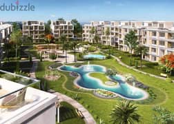 Ground floor apartment with garden 166 sqm + 67 sqm prime location for sale in Solana West Compound, New Zayed City,